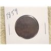Image 3 : 4 LARGE 1 CENT COINS (1858, 07, 59, 76)