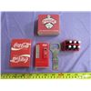 Image 1 : LOT OF COKE COLLECTABLES (DECK OF CARDS, BOTTLE OPENER, MAGNET)