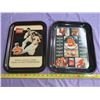 Image 1 : LOT OF 2 COKE TRAYS (HALLOWEEN & 1982 CALENDAR)