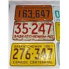 Image 2 : LOT OF 6 ASSORTED LICENCE PLATES