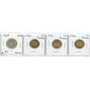Image 1 : 4 CANADIAN COINS (1939-.25, 1942 .05 TOMBAC X 3)