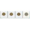 Image 2 : 4 CANADIAN COINS (1939-.25, 1942 .05 TOMBAC X 3)