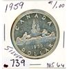 Image 1 : ONE DOLLAR COIN (CANADA) *1959* (SILVER)