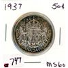 Image 1 : FIFTY CENT COIN (CANADA) *1937* (SILVER)