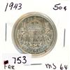 Image 1 : FIFTY CENT COIN (CANADA) *1943* (SILVER)