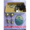 Image 1 : LOT OF ASSORTED ITEMS INCLUDING A SONY CAMERA, 4 GOBLETS, ETC.