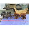 Image 1 : MODEL HORSE AND WAGON