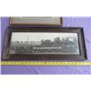 Image 1 : LOT OF 3 VINTAGE PICTURES (21.5" X 9", 15.5" X 12.5", 19.5" X 15.5") *GLASS HAS CRACK*