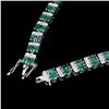 Image 3 : Natural 4x3mm Top Rich Green Emerald Bracelet
