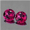Image 1 : Natural AAA Fire Raspberry Pink Rhodolite Garnet Pair