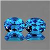 Image 1 : Natural Swiss Blue Topaz Pair 8x6 MM - Flawless