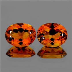 Natural  AAA Madeira Golden Orange Citrine Pair