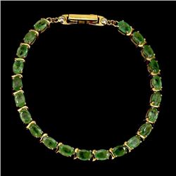 Natural Columbian Green Emerald 61.35 Ct Bracelet