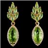 Image 1 : NATURAL AAA GREEN PERIDOT Earrings