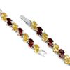 Image 3 : NATURAL MULTI COLOR CITRINE & GARNET Bracelet