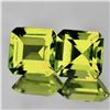 Image 1 : Natural Green Gold Lemon Quartz Pair{Flawless-VVS1}