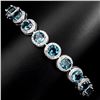 Image 1 : Natural Stunning London Blue Topaz Bracelet