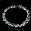Image 2 : Natural Stunning London Blue Topaz Bracelet