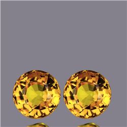 Natural Golden Yellow Sapphire Pair - VVS