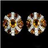 Image 1 : Natural  Rich Yellow Citrine 44 Carats Earrings