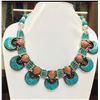 Image 1 : Tibet Hand Made Turquoise & Coral Necklace