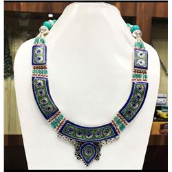 Tibet Hand Made Turquoise & Lapis Lazuli Necklace