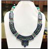 Image 1 : Tibet Hand Made Turquoise & Lapis Lazuli Necklace