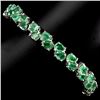 Image 1 : Natural Oval 5x3mm Top Rich Green Emerald Bracelet