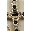 Image 5 : BEAUTIFUL 10.75 NATURAL BLUE SAPPHIRE CROSS PENDANT