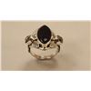 Image 1 : STUNNING BLACK ONYX AND HERKIMER DIAMOND RING