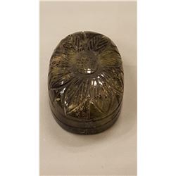 HUGE RARE CERTIFIED DEMANTOID HAND CARVED GARNET