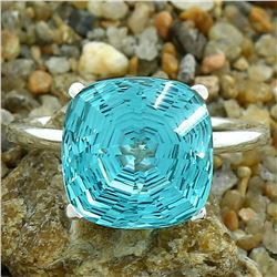 GORGEOUS 7 CT PARAIBA TOURMALINE RING