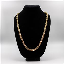 HUGE 100 GRAM 14 KT GOLD PLATED ROPE CHAIN