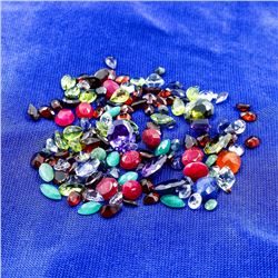 DAZZLING HUGE 111 CTW LOT OF MIXED COLOR GEMSTONES