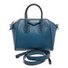Image 1 : Givenchy Blue Grained Leather Mini Antigona Bag