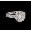 Image 1 : 1.65 ctw Diamond Ring - 14KT White Gold