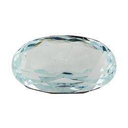 6.98 ct.Natural Oval Cut Aquamarine