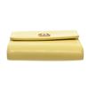 Image 9 : Chanel Yellow Leather Pink CC Compact Wallet