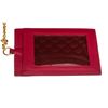 Image 6 : Prada Pink Quilted Fabric Leather Flap Wallet