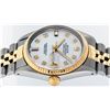 Image 6 : Rolex Mens 2 Tone 14K MOP Diamond 36MM Datejust Wristwatch