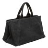 Image 3 : Prada Dark Blue Canvas Large Canapa Tote Bag