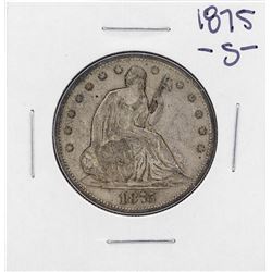 1875-S Liberty Seated Half Dollar Coin