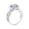 Image 4 : 2.48 ctw Sapphire and Diamond Ring - 14KT White Gold