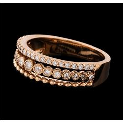 0.46 ctw Diamond Ring - 14KT Rose Gold