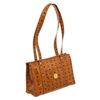 Image 2 : MCM Cognac Visetos Coated Canvas Leather Vintage Large Tote Bag