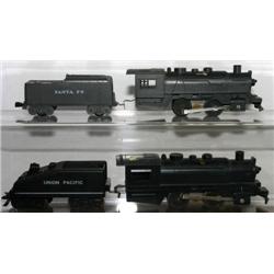 2 MARX 0-4-0 WIND-UP LOCOS. & TENDERS