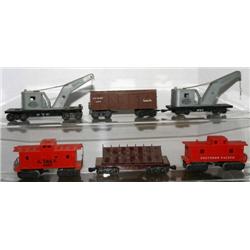 MARX STOCK CAR, CRANE, LOG DUMP, CRANE (NO HOOK),