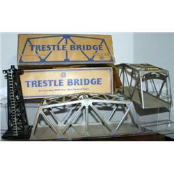 2 MARX ROCK ISLAND TRESTLE BRIDGES IN ROUGH BOXES