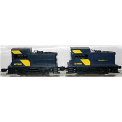 2 REPUBLIC STEEL SWITCHERS. DC ONLY. STRUTS INTAC