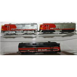 MARX ROCK ISLAND E UNIT, 2 SANTA FE E UNITS. ALL 